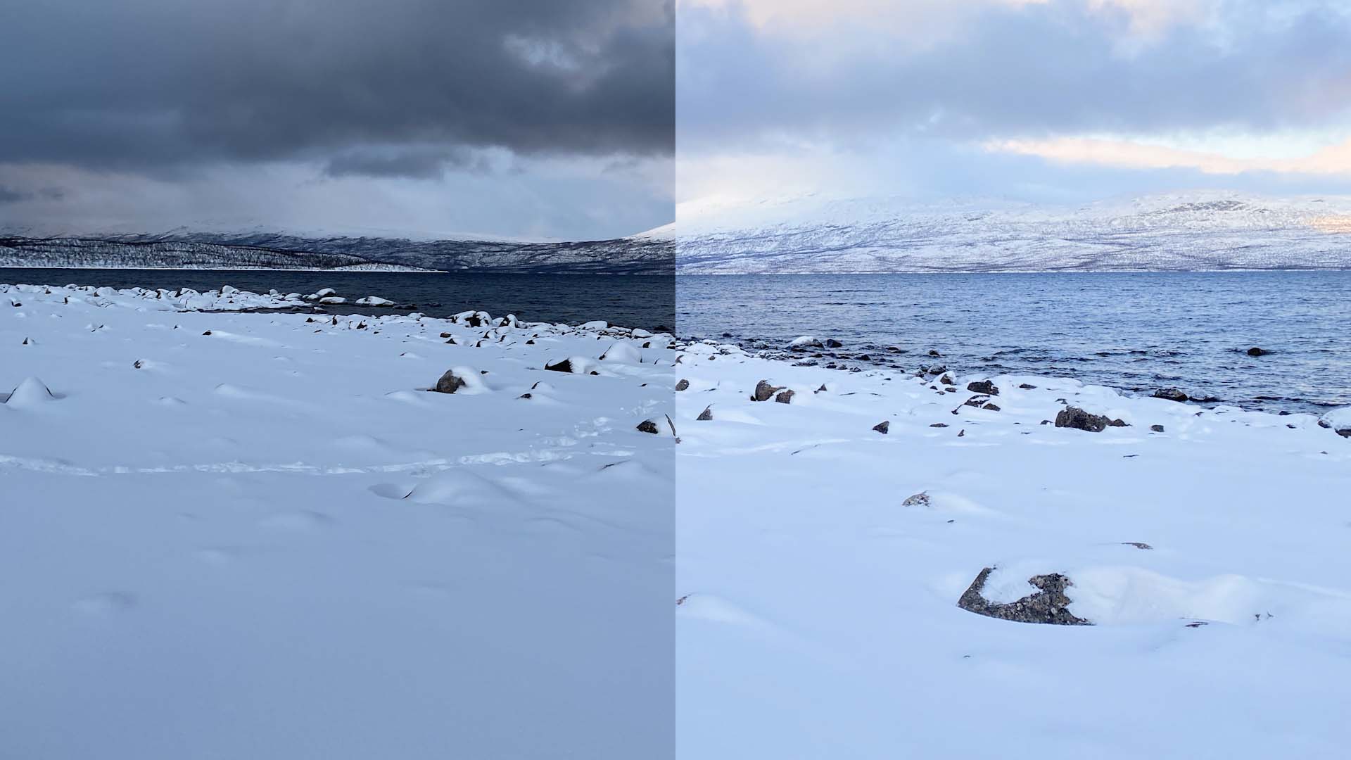 Exponeringskompensation gör snön vit igen