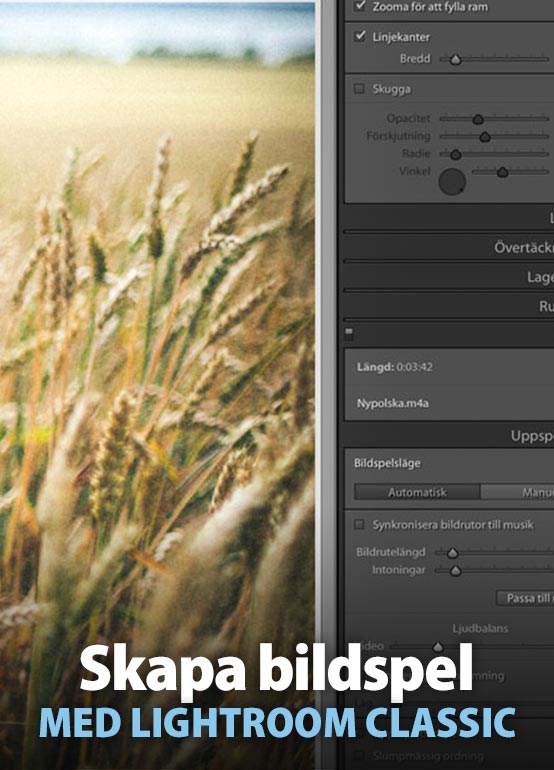 Skapa bildspel med Lightroom Classic