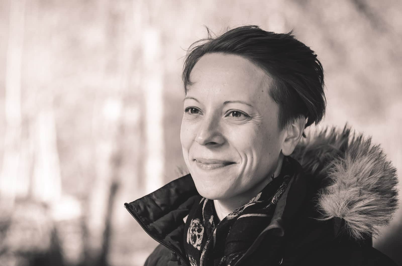 Josefina Sahlin med förinställningen "Black & White Startrails".
