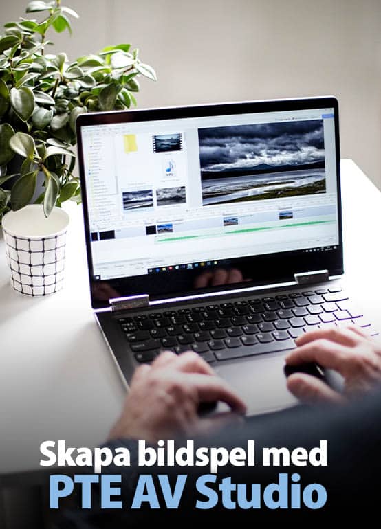 Skapa bildspel med PTE AV Studio