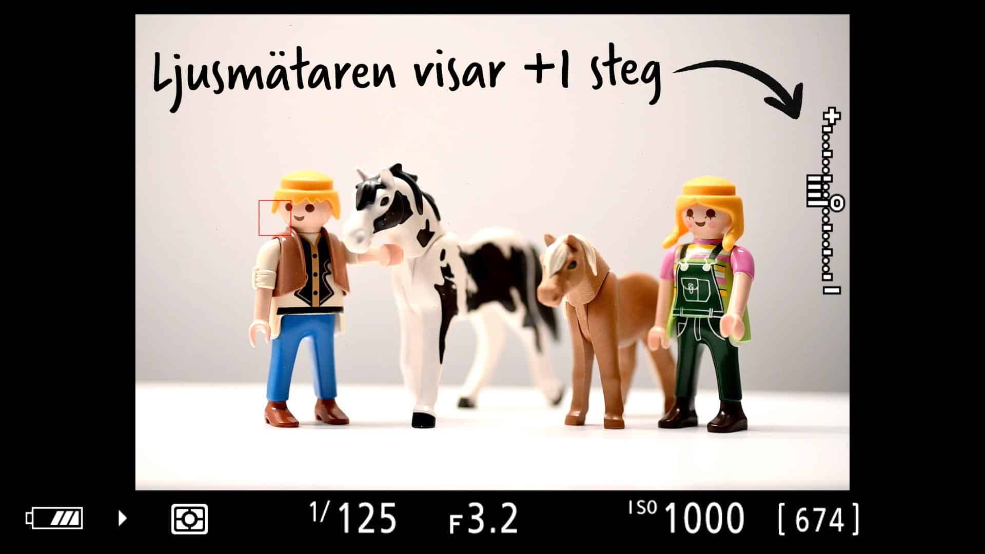 Sökarbild med ljusmätare