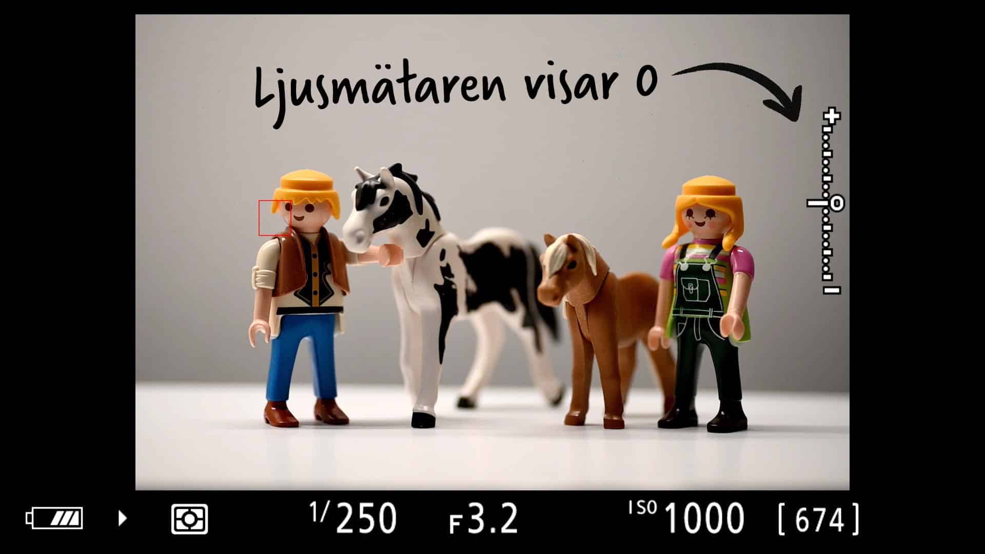 Sökarbild med ljusmätare