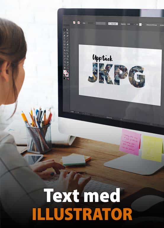 Text med Illustrator