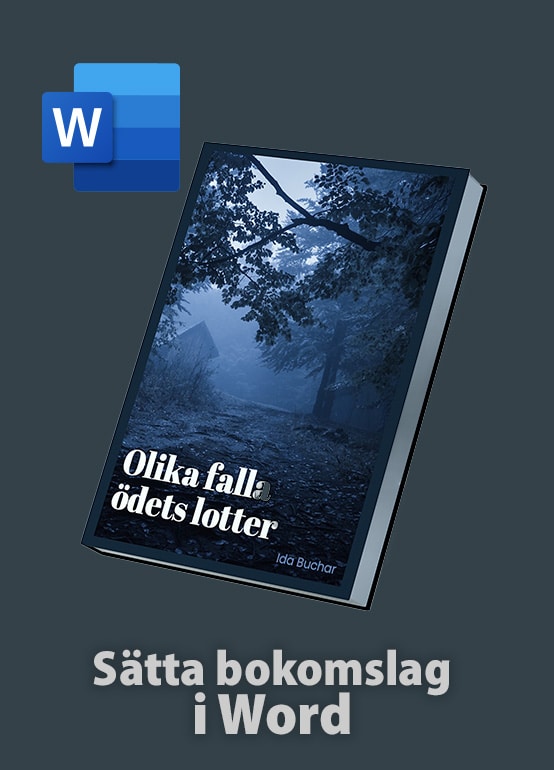Sätta bokomslag med Word