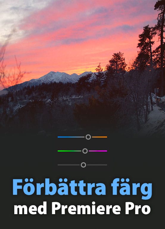 Förbättra färg med Premiere Pro