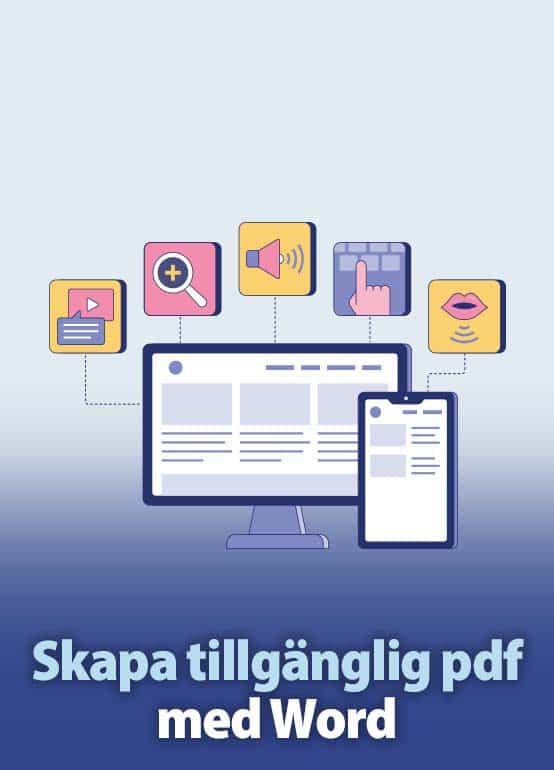 Skapa tillgänglig pdf med Word