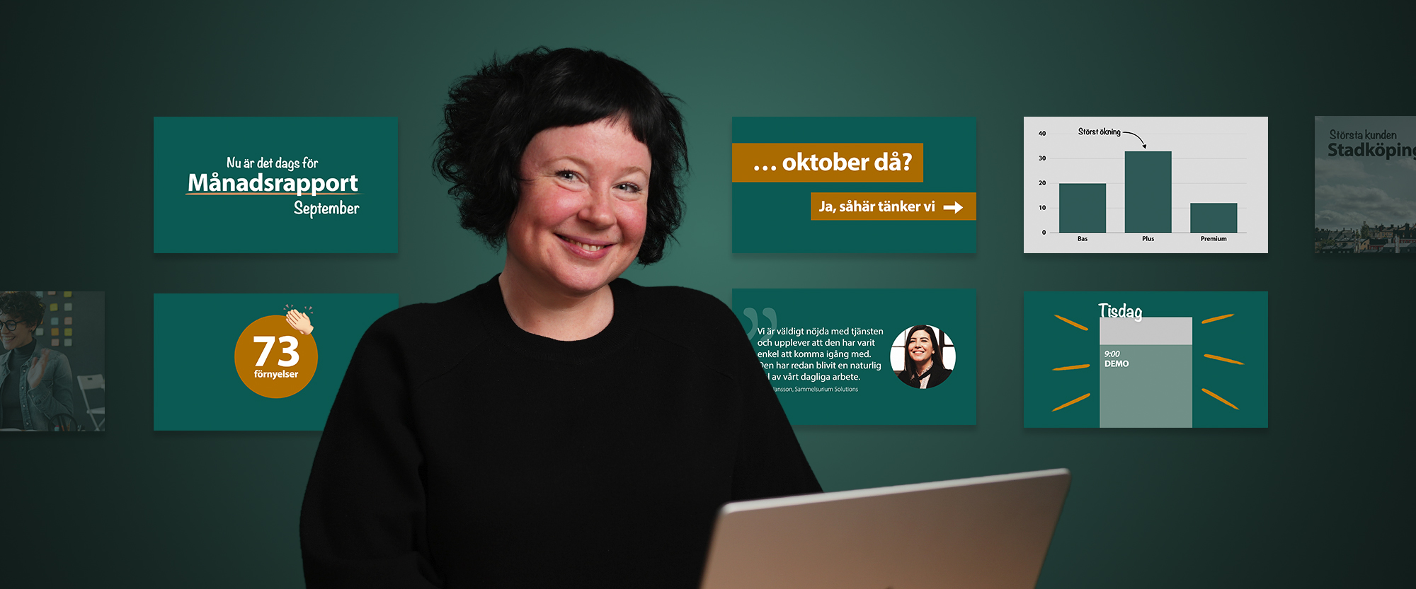 Omslagsbild för kursen Designa presentationer